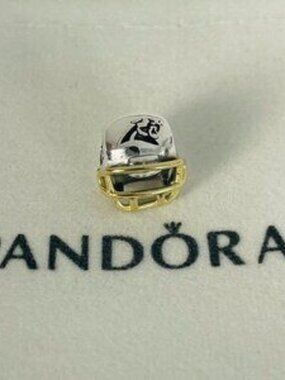 Pandora Carolina Panthers Charm Football Helmet Charm Pendant